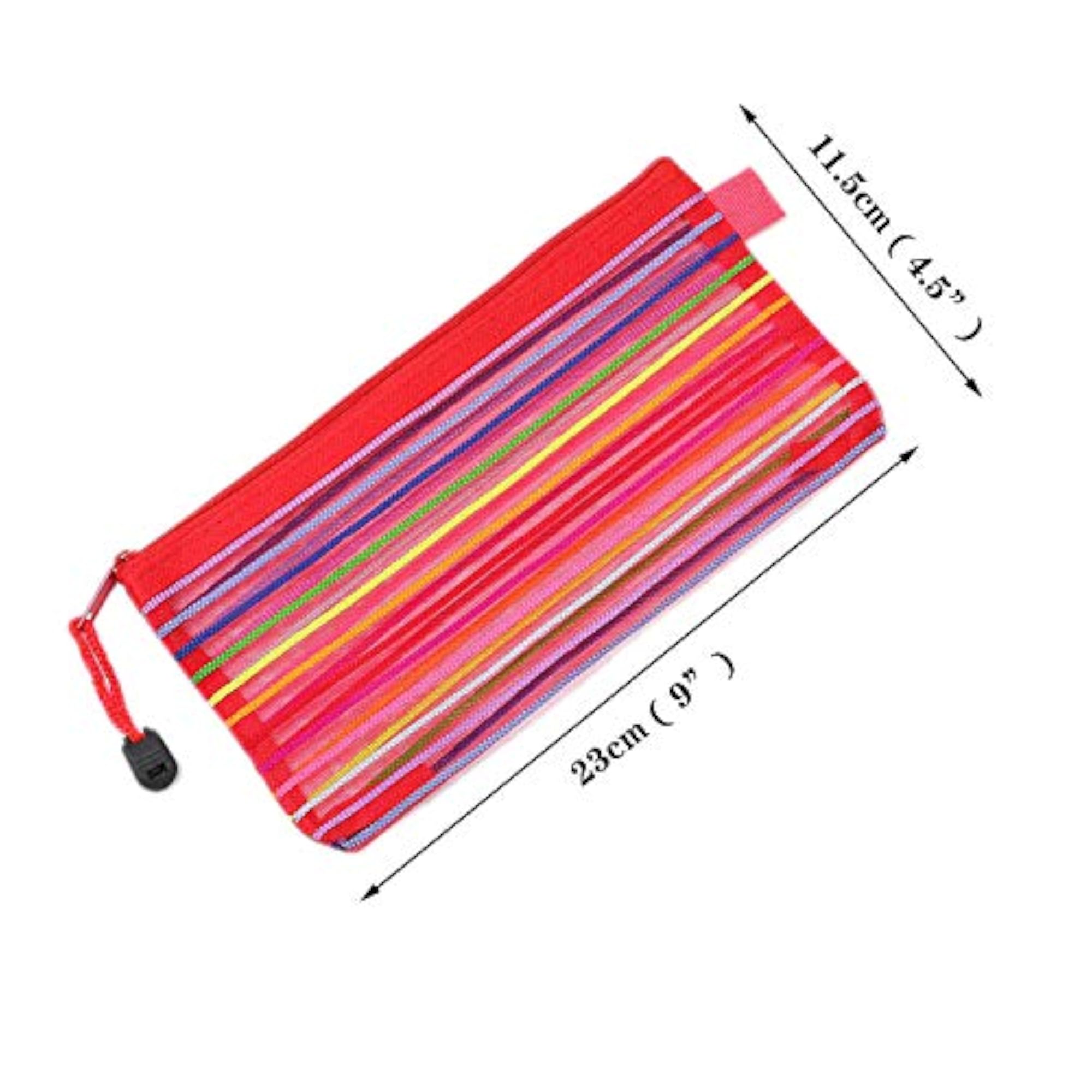 Zipper Mesh Pouch 6 Colors, Multipurpose Storage Bag